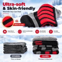 KEMIMOTO Replacement Heated Socks Thickened Unisex Winter Outdoor Warm Socks Battery Not Included Motorcycle Riding