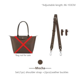 Bag Shoulder Strap For Longchamp M Leather Shoulder Bag Strap Durable Belt Slung Crossbody No Drilling Replacement Accessories