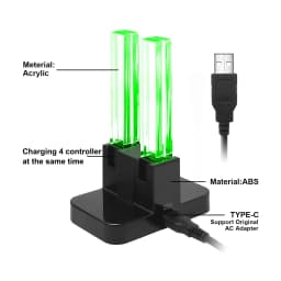 DOBE Charging Dock Compatible with Switch for Joy Con & OLED Model Controller with Lamppost LED Indication