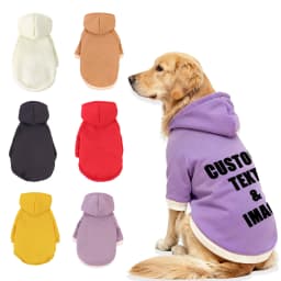 Customized Pet Hooded Sweatshirt Cats & Dogs Winter Warm Clothes Large-Sized Dog Clothing Teddy Golden Retriever All Cats