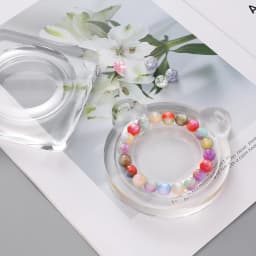 1pc Transparent Acrylic Jewelry Display Tray Beading Design Board for Jewelry Making Bracelet and Necklace Storage And Display