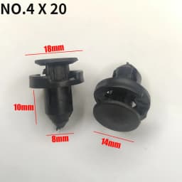 10/20/50Pcs Bumper Clips Rivets Fender Liner Fasteners Retainer For Mitsubishi Nissan Honda 8mm 9mm 10mm Hole