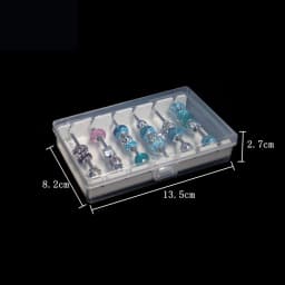 Acrylic Troll Bead Collection Panoramic Jewelry Storage Box Bracelet Beads Game Tray Round Bead Organization Box Bead Stand