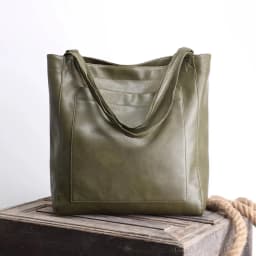 Women Bags Soft Handbag Purse Shoulder Bag with Pockets Retro Waxed Leather Large Capacity Fashion Tote Bag Commuter Bag Purse
