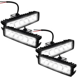 12V Car LED Light Bar 18W 6000K Super Bright Car LED Work Light IP67 Flood Spot Light White Off Road Head light Driving Lights