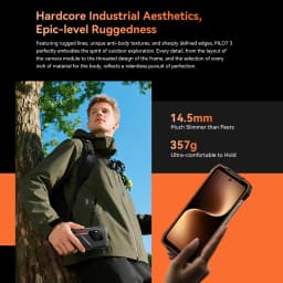 OSCAL PILOT 3 Rugged Smartphone [No EU Charger] Android 15 36GB (12+24) + 256GB 6.78"  7500mAh 120Hz 33W 50MP+32MP+20MP NFC