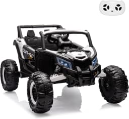 24V Kids Ride On UTV Car Toy w/Remote Control 2×200W Motor Electric Vehicle Spring Suspension & LED Lights Off-Road Toy