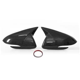 Rearview Mirror Cover For Hyundai Elantra AD 2016-2020 Black/Carbon Fiber Look Side Wing Mirror Cap Case Trim Car Accessories