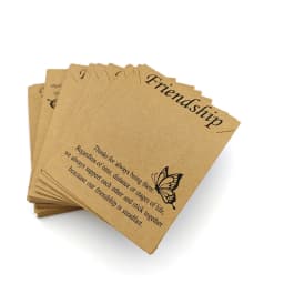 50pcs Kraft Paper Jewelry Packaging Cards Make a Wish  9*7CM fit Necklace Bracelet Gift Package Label Small Bussiness Wholesale
