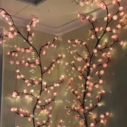 LED Branch Lights Rattan Lights Cherry Blossom Atmosphere Indoor and Outdoor Decorative Styling Lights Bendable Atmosphere Light