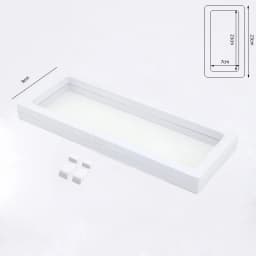3D Floating Frame Gemstone Coin Box Clear Jewelry Bracelet Display Stand Ring Pendant Holder Protect Jewellery Presentation Case