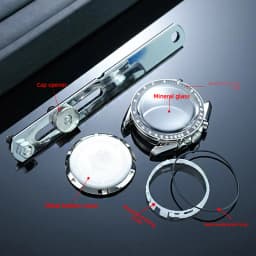 42mm Stainless Steel Moon Watch Case+Rubber Strap Mod Kit for Omega & Swatch MoonSwatch Metal Case Waterproof Bracelets parts
