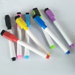 8pcs\set Erasable Colorful Black Whiteboard Pen Marker Magnetism and Brush Office School Stationery Supplies