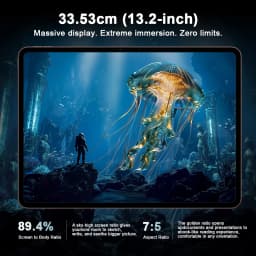 Global Version OnePlus Pad 4 Tablet Snapdragon 8 Elite Gen 5 13.2" 144Hz 3.4K True Color Display 13380mAh Battery Bluetooth 6.0