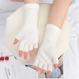 7 Colors Long Gloves Fingerless Knitted Gloves for Men Women Warm Stretch Elastic Winter Outdoor Mitten Cycling Accessories