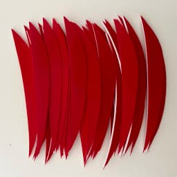 50 Pcs 5" IBOUNFOX Turkey Arrow Feather Shuttle Shape Archery Feather Fletching 5 Inch for Arrow Accessories -Right Wing