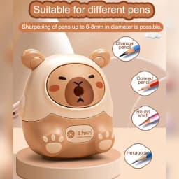 Pencil Sharpener Creative Capybara Kawaii Stationery Office School Supplies Korean Stationery 80*80*100mm