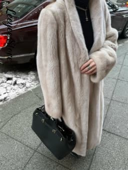 Luxury Faux Fur Maxi Coat Chic Open Front Stand‑collar Long Sleeve Oversized Outerwear Winter Women Fashion Autumn Warm 2026 New