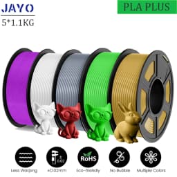 JAYO PLA Plus 3D Printer Filament 5 Rolls Filament PLA PLUS 23 Colors 1.75mm FDM 3D Printer Materials Support Free Combination