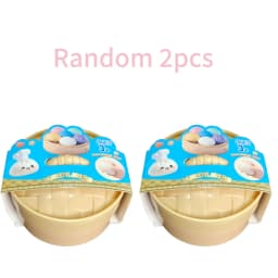 Glitter Dumpling Squeeze Box Soft Baozi Squeeze Toy For Role Play And Stress Relief With High Elasticity