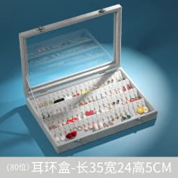 Premium Earring Storage Box with Anti-oxidation and Dust-proof Design, Large Capacity Jewelry Organizer for Studs Accessories