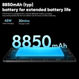 POCO Pad X1 Global Version Tablet 8GB 512GB Snapdragon 7+ Gen 3 11.2' 3:2 3.2K 144Hz Crystal-Clear Display 8850mAh (Typ) Battery 45W Turbo Charging