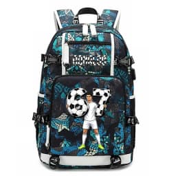 CR7 Ronaldo 67 Print Large Capacity Backpack for Students Teens Kids School Travel Daypack