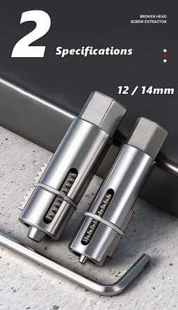 Broken Pipe Extractor Tool Adjustable Damaged Thread Extractor With Hex Wrench For Faucet Valve Tool Accessories