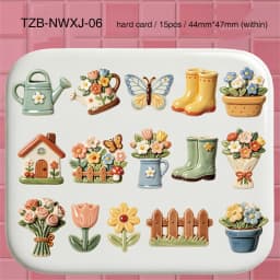JIANWU Warm Things Small Collection Series Vintage Life Flower Landscape Material Collage Sticker Creative  Journal Stationery