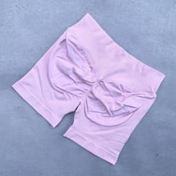 No Logo Sexy V Back Low Ribbed Waist Band Yoga Shorts Seamless Scrunch Bum Workout Gym Shorts Booty Hight Stretch Running Shorts