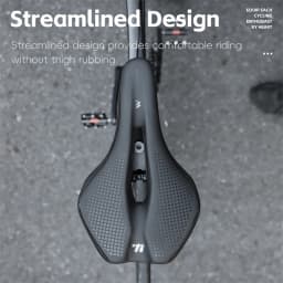 WEST BIKING Bicycle Saddle Hollow Breathable Comfortable Cycling Seat Shock Absorption Non-slip PU Leather for MTB Road Bike