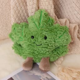 Kawaii Maple Leaf Plush Toy Cute Autumn Leaf Stuffed Plant Doll Soft Home Decor Cuddly Plushies Gift For Girl