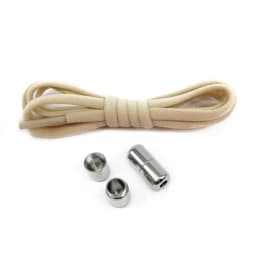 Semicircle No Tie Shoelaces Metal Lock Elastic Sneaker Shoestrings Adjustable One Size Fits All Shoe Laces Shoes Accessories