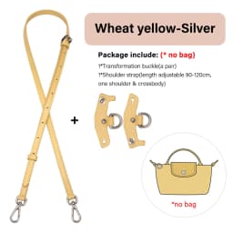 CRAZYSMITH Bag Transformation Bag Accessories for Longchamp Mini Bag Straps Punch-free Genuine Leather Shoulder Strap Crossbody