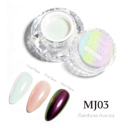 CANNI Top Coat for Chrome Powder 9ml Easy Apply with Stronger Mirror Effect Mirror Metallic Pigment for Gel Nail Art Salon
