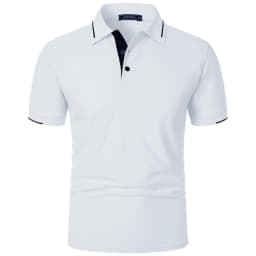 Mens Summer Classic Short Sleeve Polo Tops Button Placket Regular Fit and Solid Lightweight Casual Outdoor Pullover Topss