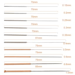 10pcs/set Cleaning Needles For 3D Printer0.15-1.0mm Nozzle Cleaning Needle For Cleaning Filament Remaining Inside Nozzles