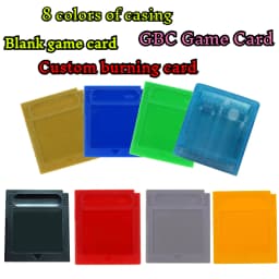 GBC Game Card Blank No Content Game Card Custom Burning Game Content No Manual No Battery Multicolored Shell