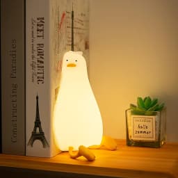 LED Children Night Light Rechargeable Silicone Squishy Duck Lamp Child Holiday Gift Sleeping Creative Bedroom Desktop Decor Lamp