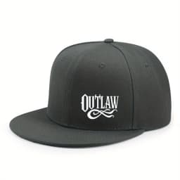 Unisex OUTLAW Printed Adjustable Baseball Cap  Men's and Women's Flat-brimmed Cap, Urban Street Style, Outdoor Activity Cap