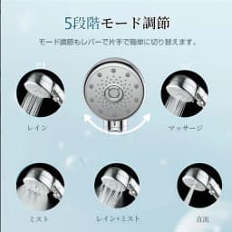 Nano-Bubble Shower, 5 Modes, Handheld Water Stopper, Pressure Boosting Function, Water-Saving Design Shower