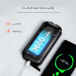 SERVO X7 PRO Multi-Function Mobile Phone Desk Lamp Mini Fan Power Bank Bluetooth Dual SIM 2G Call Recording Magic Voice FM Radio