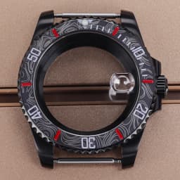 PVD Black NH35 40mm Men's Watch Case Sapphire For SUB Seiko NH35 NH36 NH38 NH34 Miyota 8215 ETA 2824 Movement Yacht-Master 20ATM