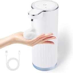 350ml Multifunctional Automatic Soap Dispenser Touchless Foam/Gel Dispenser 4 Level Wall Mount Hands Free Auto