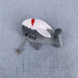 NEW 3Colors , Size 8CM Stuffed Plush Shark Ocean Animal Plush Toy Doll , With Keychain Gift