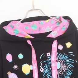 High Quality Fleece Lined Hoodie Women's plus Size mid Length Jacket with Pockets Durable Cotton Polyester Cartoon Print