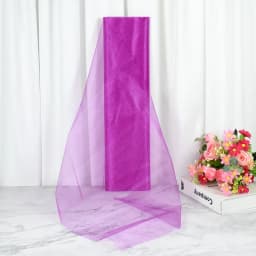 10M Organza Fabric Crystal Shining Tulle Roll for Wedding Decoration Romantic Organza Wedding Party DIY Fabric Accessories