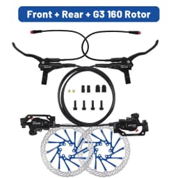 BUCKLOS Power Off Electric Bicycle Brakes 2 Piston with G3 Rotor E-Bike Hydraulic Disc Brake Set Aluminum Alloy Bike Brakes
