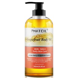 PHATOIL 260ml Body Oil For Moisturizing & Soothes Skin Ginger Grapefruit Rose Lavender Massage Body Oils Long-Lasting Fragrance