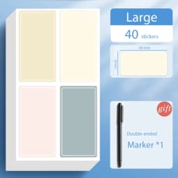 Waterproof Colorful Self Adhesive Assorted Stickers Removable Label Stickers Name Tag Bottle File Document School Supplies